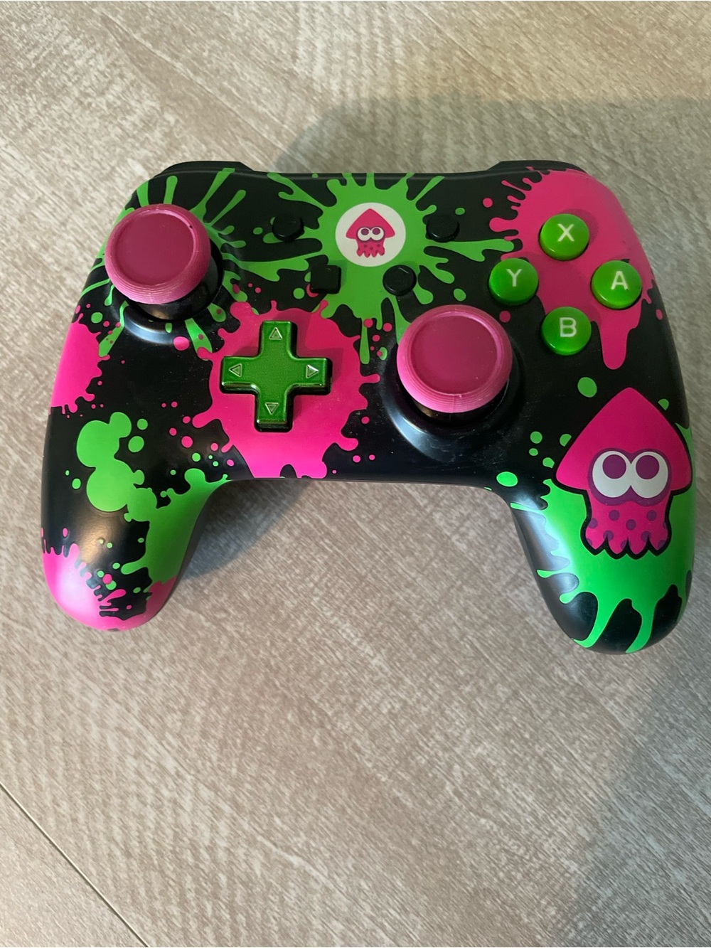 PowerA Splatoon 2 Squids Nintendo Switch Wired Controller 1504071-01 USED game
